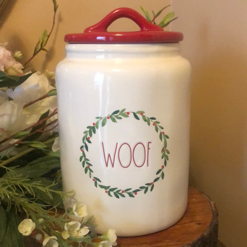 RAE DUNN BY MAGENTA Ceramic Pet Treat Canister